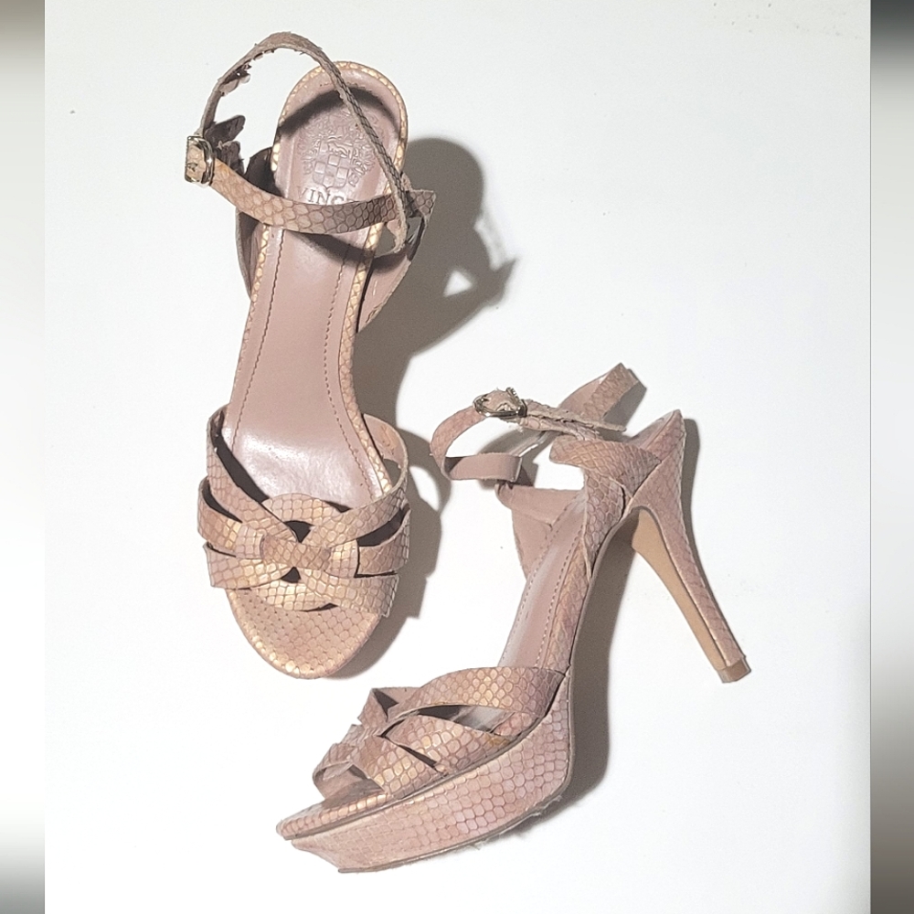 Vince Camuto, Size 7.5, Pink/Blush Heels